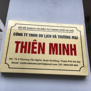 Làm Biển Công Ty Tại Hà Nội