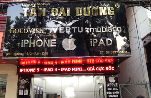 Biển quảng cáo cửa hàng điện thoại - Quảng Cáo Quang Minh