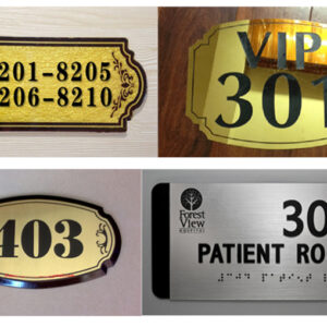 Biển số phòng Inox