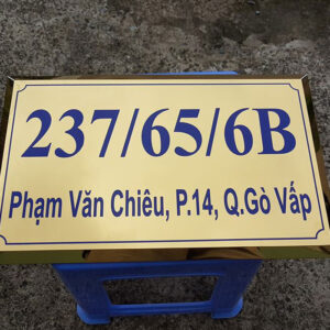 Biển số nhà Inox